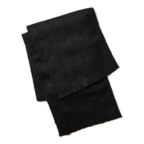 Brushed Textured Winter Scarf Wrap Black - Picture 3 of 8